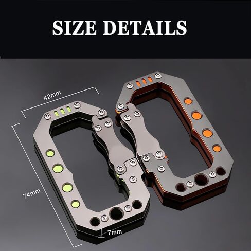 مشبك حلقة تسلق عالي التحمل من QISVVE، خطاف سلسلة مفاتيح تكتيكي، حلقات سلسلة مفاتيح سريعة الفك in Kuwait