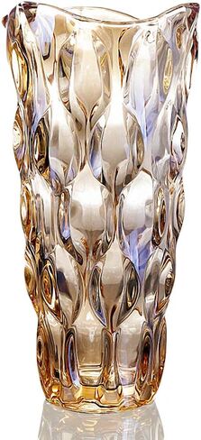 مزهرية زهرية لديكور الزجاج الذهبي 11.8 بوصة طول in Kuwait