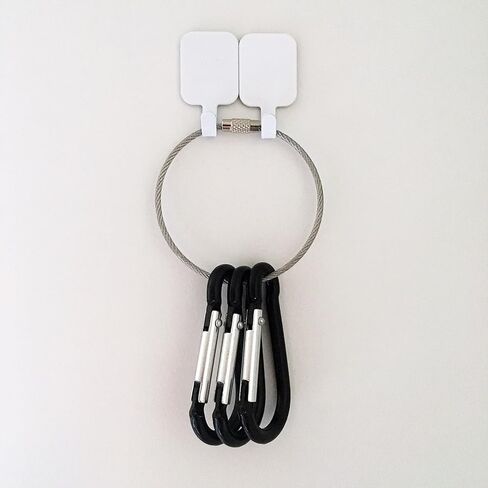 20 قطعة 2.4 بوصة حلقة تسلق من الألومنيوم مشبك بوابة محملة بزنبرك سلسلة مفاتيح على شكل كمثرى in Kuwait