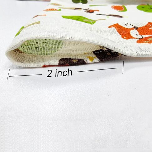 lelehome التعادل حتى بالون نافذة الستار 1 لوحة، 63 "طويلة قابل للتعديل نافذة العلاج الستار الكتان الزهور قضيب جيب للمطبخ غرفة نوم الأطفال ديكور المنزل شجرة الغابات نمط الحيوان in Kuwait