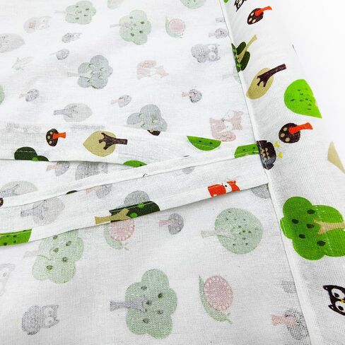 lelehome التعادل حتى بالون نافذة الستار 1 لوحة، 63 "طويلة قابل للتعديل نافذة العلاج الستار الكتان الزهور قضيب جيب للمطبخ غرفة نوم الأطفال ديكور المنزل شجرة الغابات نمط الحيوان in Kuwait