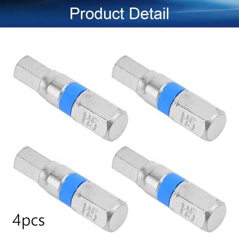 Auniwaig H6 Hex High Quantity Screwdriver Bits 1/4 inches Hex Shank S2 25mm Long High Alloy Steel 4Pcs in Saudi Arabia