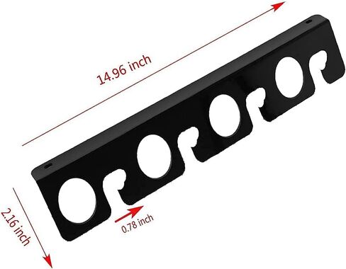 حامل قضيب الصيد من الأكريليك حامل السقف قصبة الصيد رف الحائط ، حامل لقصبة الصيد / رف تخزين الحائط ، قصبة الصيد رف تخزين الجدار للمرآب ، المقصورة والطابق السفلي ، يحمل 8 صنارة صيد (4 قطع) in Kuwait