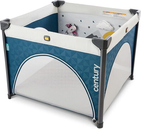 Century Play On 2-in-1 Playard and Activity Center | Playpen includes Soft Toys and Zippered Door in Kuwait