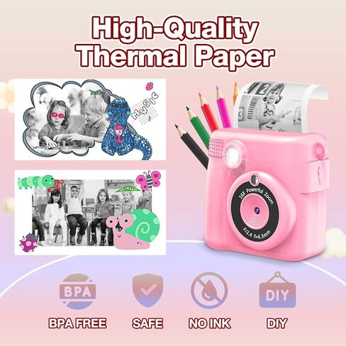 6 Rolls of Instant Printer Paper for Children's Camera, Thermal Paper in Kuwait