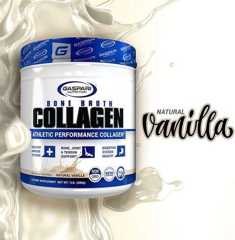 Bone Broth Athletic Performance Collagen Natural Vanilla (1 Lbs. / 30 Servings) in Kuwait