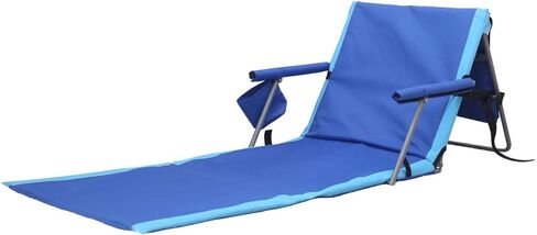 Trademark Innovations Lounger Beach Chair, Blue in Saudi Arabia