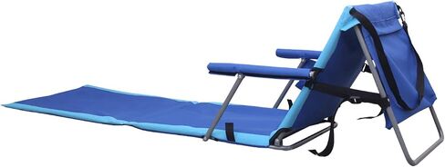 Trademark Innovations Lounger Beach Chair, Blue in Saudi Arabia