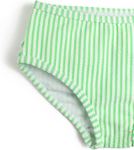 RuffleButts Girls UPF50+ Sun Protection One Shoulder Ruffle Tankini Two Piece Swimsuit in Kuwait