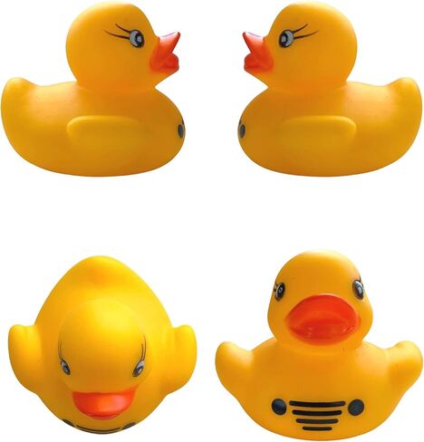 لقد كنت بطًا مطاطيًا | 20 علبة بالجملة | البطة المطاطية بعرض 2.25 بوصة وطول 1.75 بوصة | استخدم مع علامات Duck Duck | بطة توسكاديرو الوردية (البط المطاطي الأصفر) in Kuwait