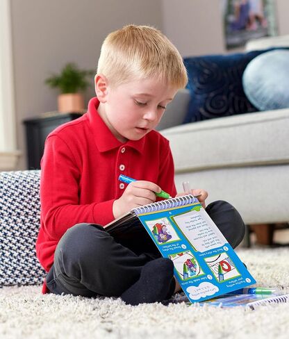 hand2mind Bob Books كتاب مهارات الأبجدية المائية، ألعاب القراءة، كتب التلوين المائي للأطفال الصغار، مصنف كتب بوب، أقلام المياه للأطفال الصغار، ألعاب القراءة، ألعاب الحروف الأبجدية (1 كتاب مائي وقلم) in Saudi Arabia