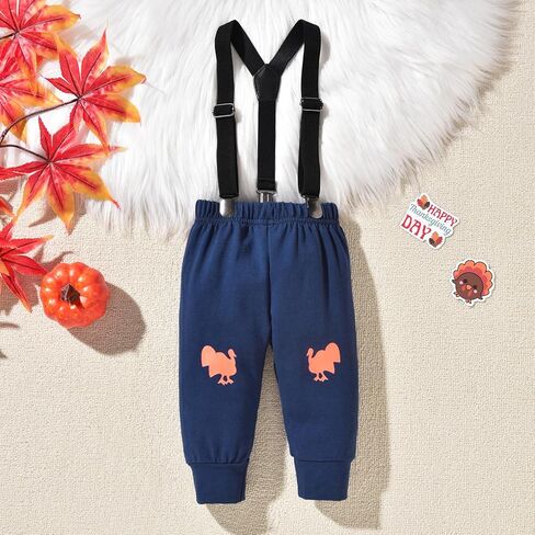 Unutiylo 0-24 Months Infant Baby Boys Thanksgiving Outfit My First Thanksgiving Clothes in Saudi Arabia