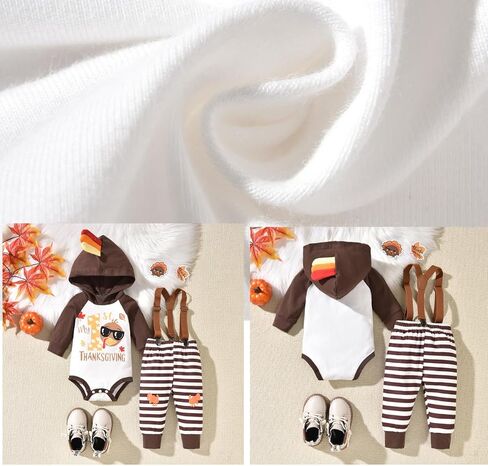 Unutiylo 0-24 Months Infant Baby Boys Thanksgiving Outfit My First Thanksgiving Clothes in Saudi Arabia