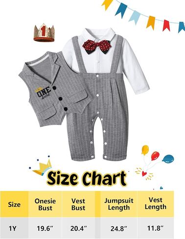 زي عيد الميلاد الاول للاولاد من تومولانت، رومبير ابيض باكمام طويلة مع ربطة عنق وهمية، قطعتين من السروال + سترة + قبعة، ملابس للاولاد في عيد الميلاد الاول in Kuwait