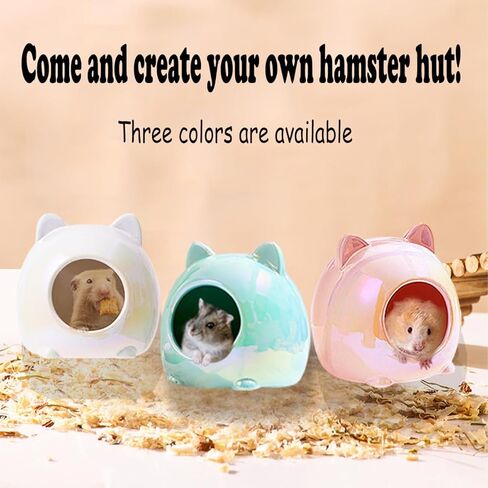 Esamploe Guinea Pig Hideout,Washable Ceramic Guinea Pig Bedding,Cool Guinea Pig Bedding,The Perfect Hiding Place for Guinea Pigs Hamsters and Chinchillas(White) in Kuwait