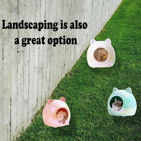 Esamploe Guinea Pig Hideout,Washable Ceramic Guinea Pig Bedding,Cool Guinea Pig Bedding,The Perfect Hiding Place for Guinea Pigs Hamsters and Chinchillas(White) in Kuwait