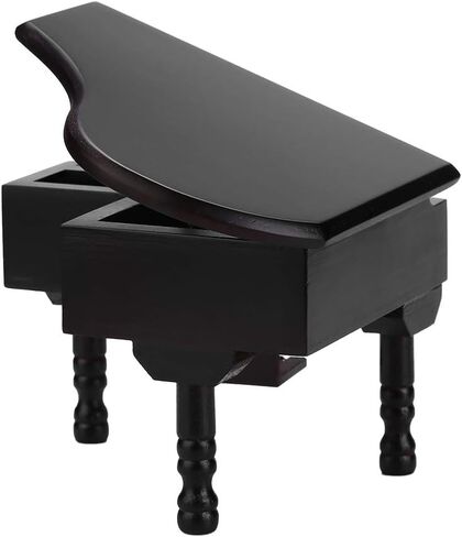 صندوق موسيقى خشبي من Jacksking، صندوق موسيقى خشبي على شكل بيانو كبير مع مقعد صغير هدية إبداعية لعيد الميلاد in Kuwait