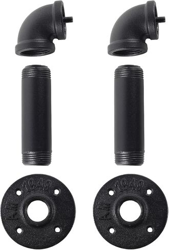 Curtain Rod Head Set, Curtain Rod Brackets with Holders & Screws in Kuwait