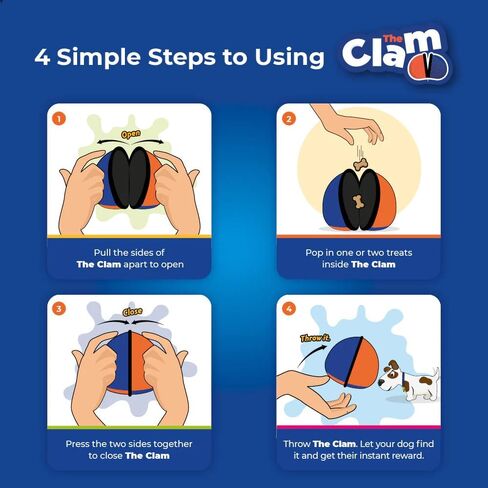 Tug-E-Nuff البطلينوس | لعبة موزع مكافآت الكلاب المدمجة مع آلية فتح ذكية | مثالية لتدريب الكلاب التفاعلي | مناسب للجيب وحجم 4.5 بوصة in Kuwait