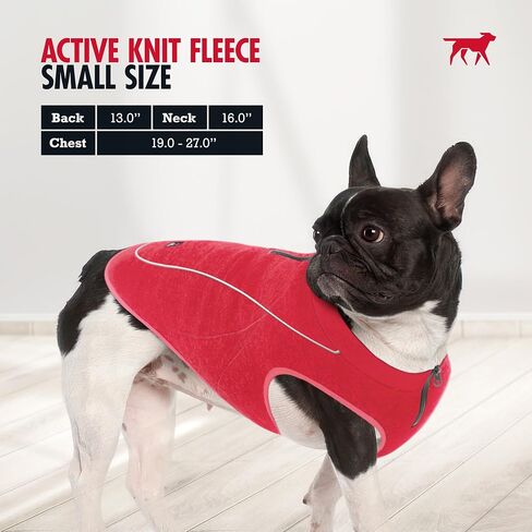 Insulated Fleece Sweater for Dogs | Lightweight Warm Dog Vest | Zipper Port for Harness | Cold Weather Winter Jacket | Rain Snow Repellant Coat | Adjustable for Small Medium Large Male Dogs (Blue/M) in Kuwait
