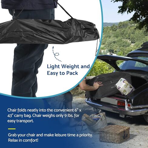 Coastrail Outdoor Padded Folding Camping Chair Quad Arm Chair Lawn Chair with Large Cup Holders, Side & Back Pocket for Camp, Outdoor, Indoor, Fishing, Supports 350lbs in Kuwait