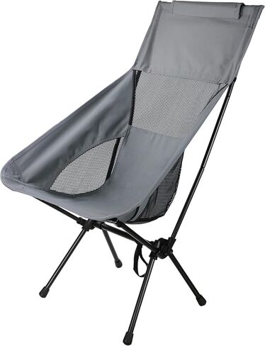 WOSVOLUNT Ultra Lightweight Camping Chair Portable Folding Backpacking Chair Foldable Camp Chairs Compact Cliq Chair for Outdoor Camp, Travel, Beach, Picnic, Festival, Hiking, Backpacking in Kuwait