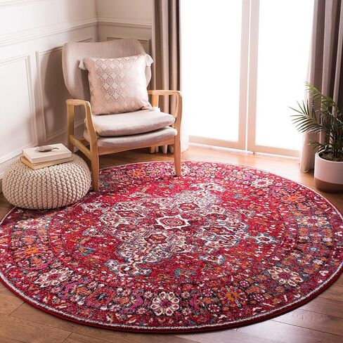 SAFAVIEH Vintage Hamadan Collection Accent Rug - 2'3" x 4', Red & Multi, Oriental Persian Design, Non-Shedding & Easy Care, Ideal for High Traffic Areas in Entryway, Living Room, Bedroom (VTH222A) in Kuwait