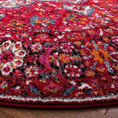 SAFAVIEH Vintage Hamadan Collection Accent Rug - 2'3" x 4', Red & Multi, Oriental Persian Design, Non-Shedding & Easy Care, Ideal for High Traffic Areas in Entryway, Living Room, Bedroom (VTH222A) in Kuwait
