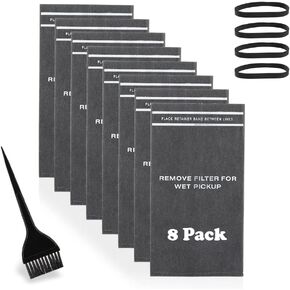 Wet Dry Vac Filter Bags: 8 Pack Vac Replacement Filters Bags for 2 - 2.5 Gallon Vacuums Compatible with Shop Vac Stinger Craftsman Husky in Kuwait