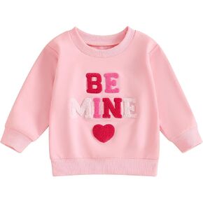 BeQeuewll Infant Toddler Boys Girls Crewneck Sweatshirt Love You More Letter Printed Long Sleeve Pullover Shirt Sweater Tops in Kuwait