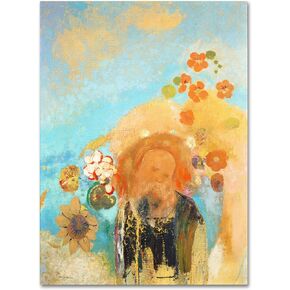 Evocation of Roussel 1912 Artwork by Odilon Redon, 24 by 32-Inch Canvas Wall Art in Kuwait