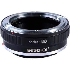 محول تركيب عدسة Beschoi متوافق مع عدسة Konica AR لجسم كاميرا Sony NEX E-Mount، متوافق مع Sony NEX-3 NEX-3C NEX-5 NEX-5C NEX-5N NEX-5R NEX-6 NEX-7 NEX-VG10 إلخ in Kuwait