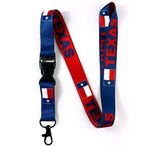 سلسلة مفاتيح EASTEX Texas Flag Lanyard - حبل معرف لشارات مفاتيح الهوية Fob Women Men in Kuwait