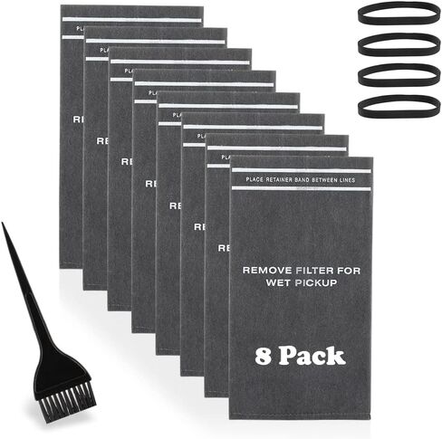 Wet Dry Vac Filter Bags: 8 Pack Vac Replacement Filters Bags for 2 - 2.5 Gallon Vacuums Compatible with Shop Vac Stinger Craftsman Husky in Kuwait