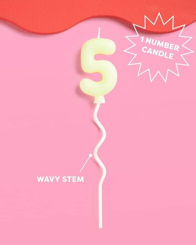 xo, Fetti #4 Orange Birthday Candle - 1 Piece | Birthday Supplies, Fourth Birthday Party Favors, 4th, 14th, 24th, 34th, 40th in Saudi Arabia