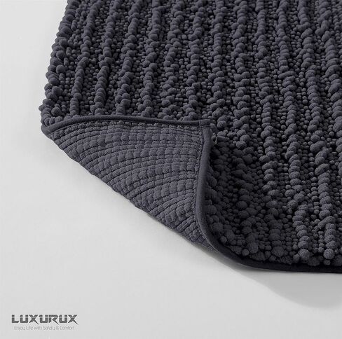 Zebrux Christmas Decorations Red Bathroom Rugs, Bath Mats for Bathroom Extra Soft and Absorbent - Striped Bath Rugs Set for Indoor/Kitchen (20 x 30 + 15 x 23'', Red) in Kuwait