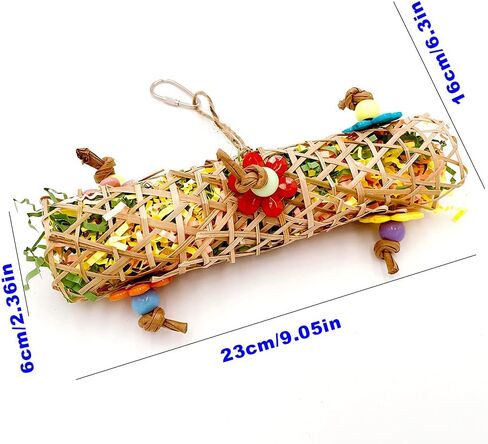 جيليجي العاب مضغ للطيور على شكل تاكو، مع عبوتين من الورق الممزق الملون، العاب تقطيع معلقة للباراكيت والكوكاتيل والكايك والبادجي والكويكر in Kuwait