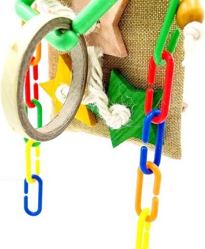 Bird Lucky Bag Toys - Bird Foraging Bag with Array of Chewable Toys for Small and Medium Parrot Cockatiels Parakeets Conures Quakers Caiques Pionus Senegals in Kuwait