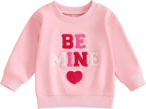 BeQeewll الرضع طفل بنين بنات Crewneck البلوز أحبك أكثر رسالة ملابس منقوشة بكم طويل البلوز قميص سترة بلايز in Kuwait