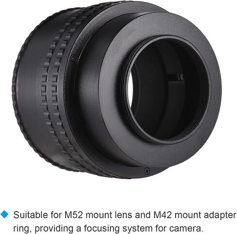 Andoer M52-M42(17-31) 17mm-31mm M52 to M42 Mount Camera Lens Adapter Ring Macro Extension Tube Helicoid Lens Focusing Adapter Ring for Macro Photography in Saudi Arabia