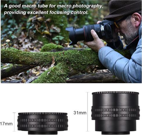 Andoer M52-M42(17-31) 17mm-31mm M52 to M42 Mount Camera Lens Adapter Ring Macro Extension Tube Helicoid Lens Focusing Adapter Ring for Macro Photography in Saudi Arabia