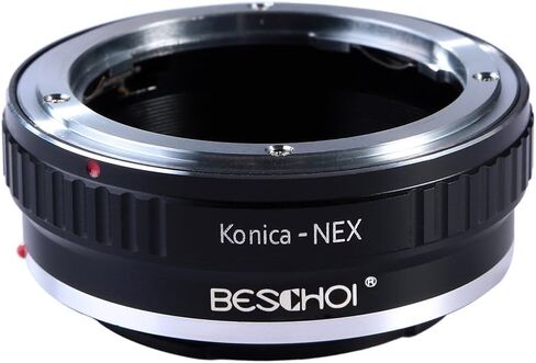 محول تركيب عدسة Beschoi متوافق مع عدسة Konica AR لجسم كاميرا Sony NEX E-Mount، متوافق مع Sony NEX-3 NEX-3C NEX-5 NEX-5C NEX-5N NEX-5R NEX-6 NEX-7 NEX-VG10 إلخ in Kuwait