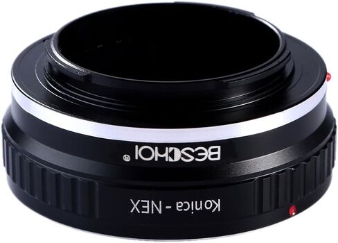 محول تركيب عدسة Beschoi متوافق مع عدسة Konica AR لجسم كاميرا Sony NEX E-Mount، متوافق مع Sony NEX-3 NEX-3C NEX-5 NEX-5C NEX-5N NEX-5R NEX-6 NEX-7 NEX-VG10 إلخ in Kuwait