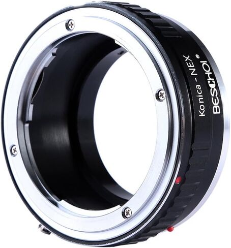 محول تركيب عدسة Beschoi متوافق مع عدسة Konica AR لجسم كاميرا Sony NEX E-Mount، متوافق مع Sony NEX-3 NEX-3C NEX-5 NEX-5C NEX-5N NEX-5R NEX-6 NEX-7 NEX-VG10 إلخ in Kuwait