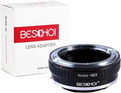 محول تركيب عدسة Beschoi متوافق مع عدسة Konica AR لجسم كاميرا Sony NEX E-Mount، متوافق مع Sony NEX-3 NEX-3C NEX-5 NEX-5C NEX-5N NEX-5R NEX-6 NEX-7 NEX-VG10 إلخ in Kuwait