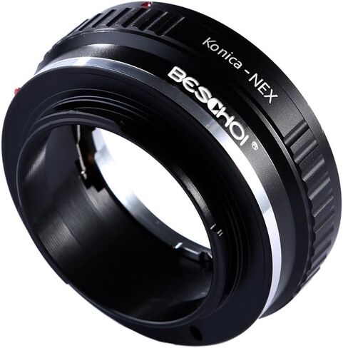 محول تركيب عدسة Beschoi متوافق مع عدسة Konica AR لجسم كاميرا Sony NEX E-Mount، متوافق مع Sony NEX-3 NEX-3C NEX-5 NEX-5C NEX-5N NEX-5R NEX-6 NEX-7 NEX-VG10 إلخ in Kuwait