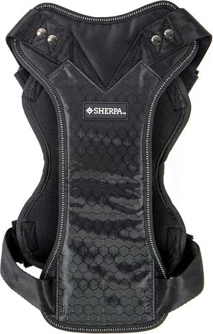 Sherpa Dog Harness, Built-in Quick Grab Handle, Padded - Black, Large in Kuwait