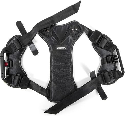 Sherpa Dog Harness, Built-in Quick Grab Handle, Padded - Black, Large in Kuwait
