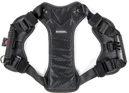Sherpa Dog Harness, Built-in Quick Grab Handle, Padded - Black, Large in Kuwait
