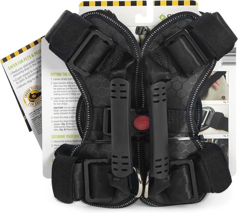 Sherpa Dog Harness, Built-in Quick Grab Handle, Padded - Black, Large in Kuwait